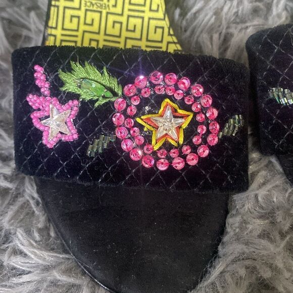 VERSACE WOMENS SHOE gianni versace by donatella Versace VINTAGE Sz 37.5 NC italy - Picture 7 of 8